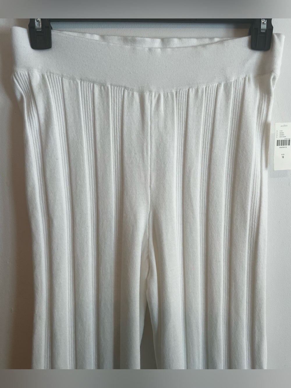 Anthropologie Daily Practice Flare Sweater Pants Ivory Medium NWT - Picture 8 of 12